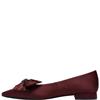 CLARKS WOMENS SENSA15 BELLA FLAT SHOE - BURGUNDY